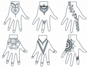 White henna tattoo designs